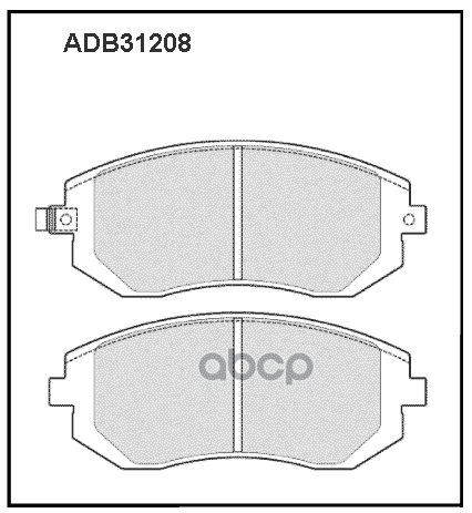 

Колодки передние SUBARU Forester III/Legacy/Outback 03-> ADB 31208