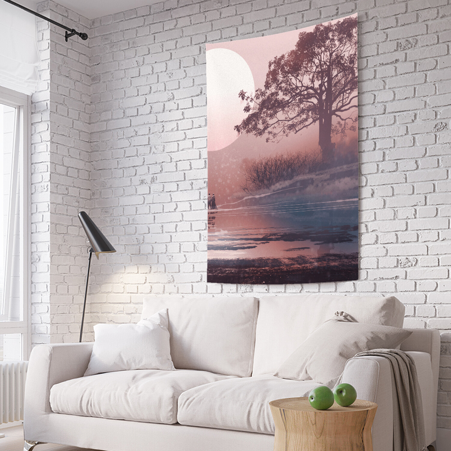 

Вертикальное фотопанно на стену JoyArty Прогулка у реки 150x200 см, Прогулка у реки