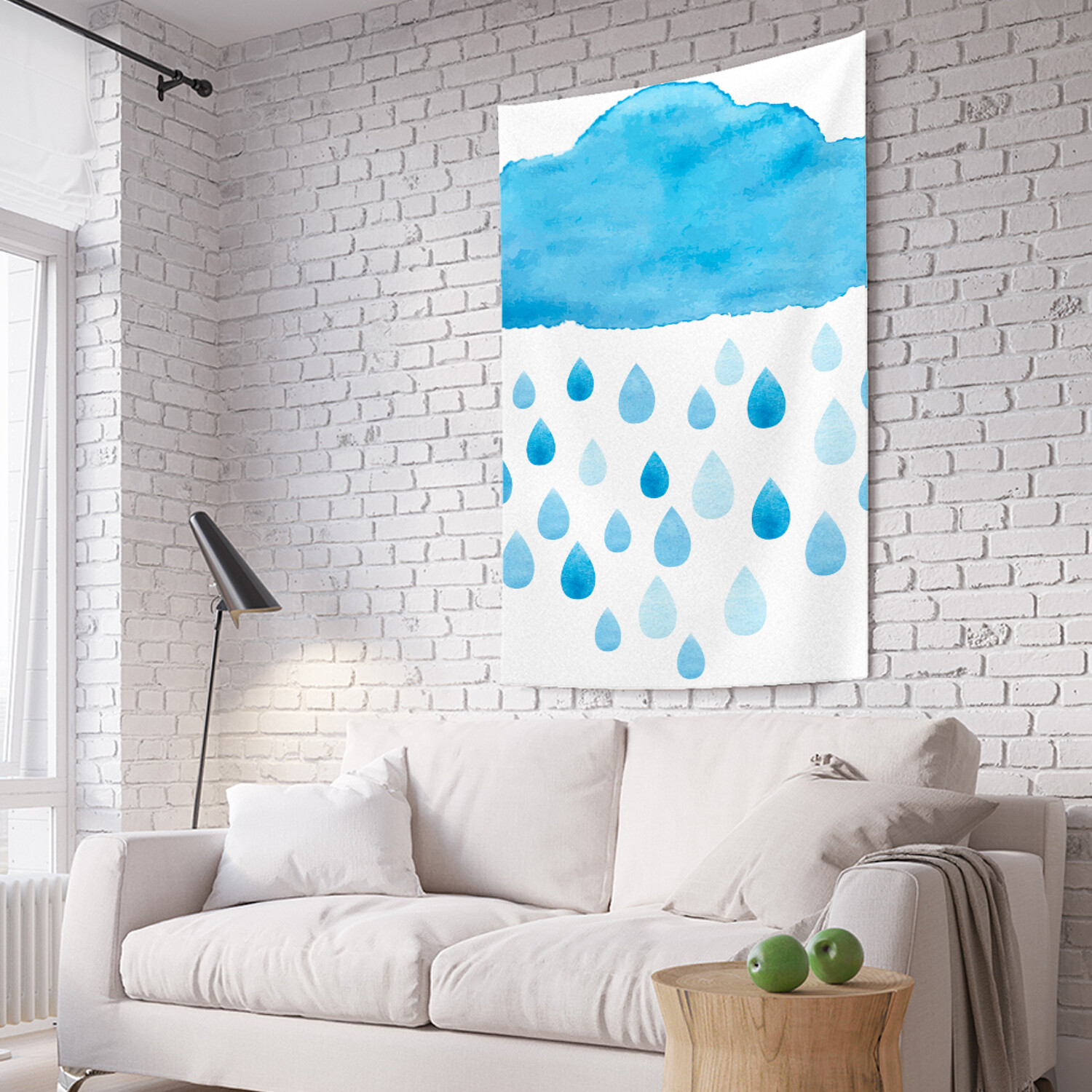 

Вертикальное фотопанно на стену JoyArty Крупный дождь 150x200 см, Крупный дождь