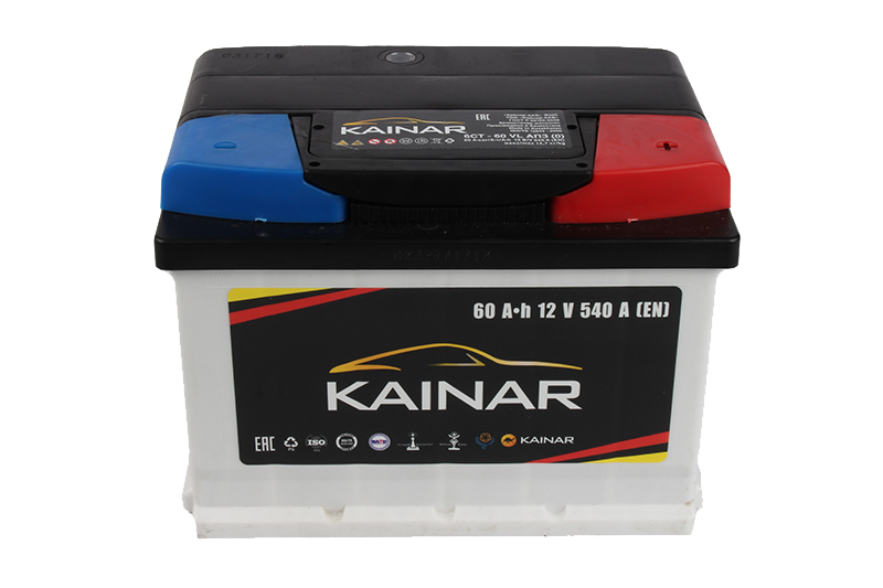 Аккумуляторная батарея KAINAR 6СТ60 низкая обратная 540 А