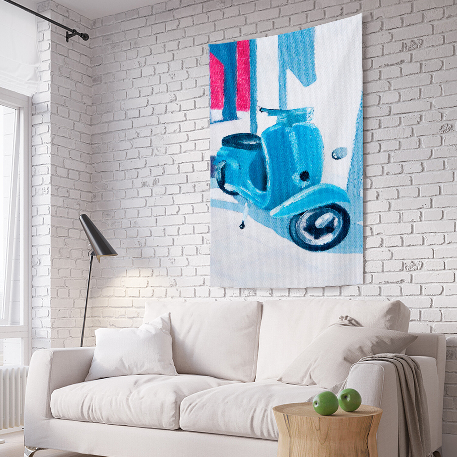 

Вертикальное фотопанно на стену JoyArty Ждущий скутер 150x200 см, Ждущий скутер