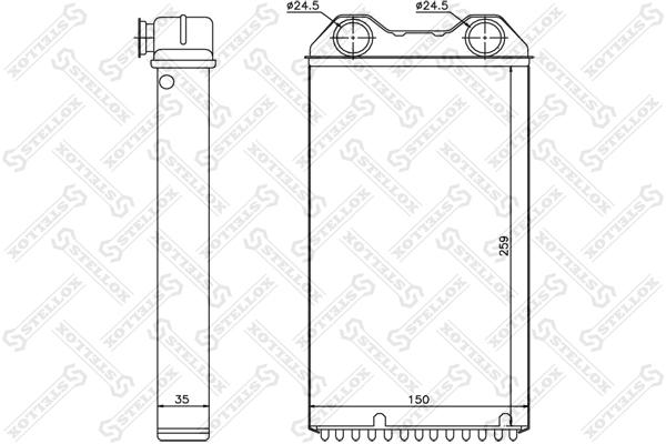 

STELLOX Радиатор печки STELLOX 1035229sx