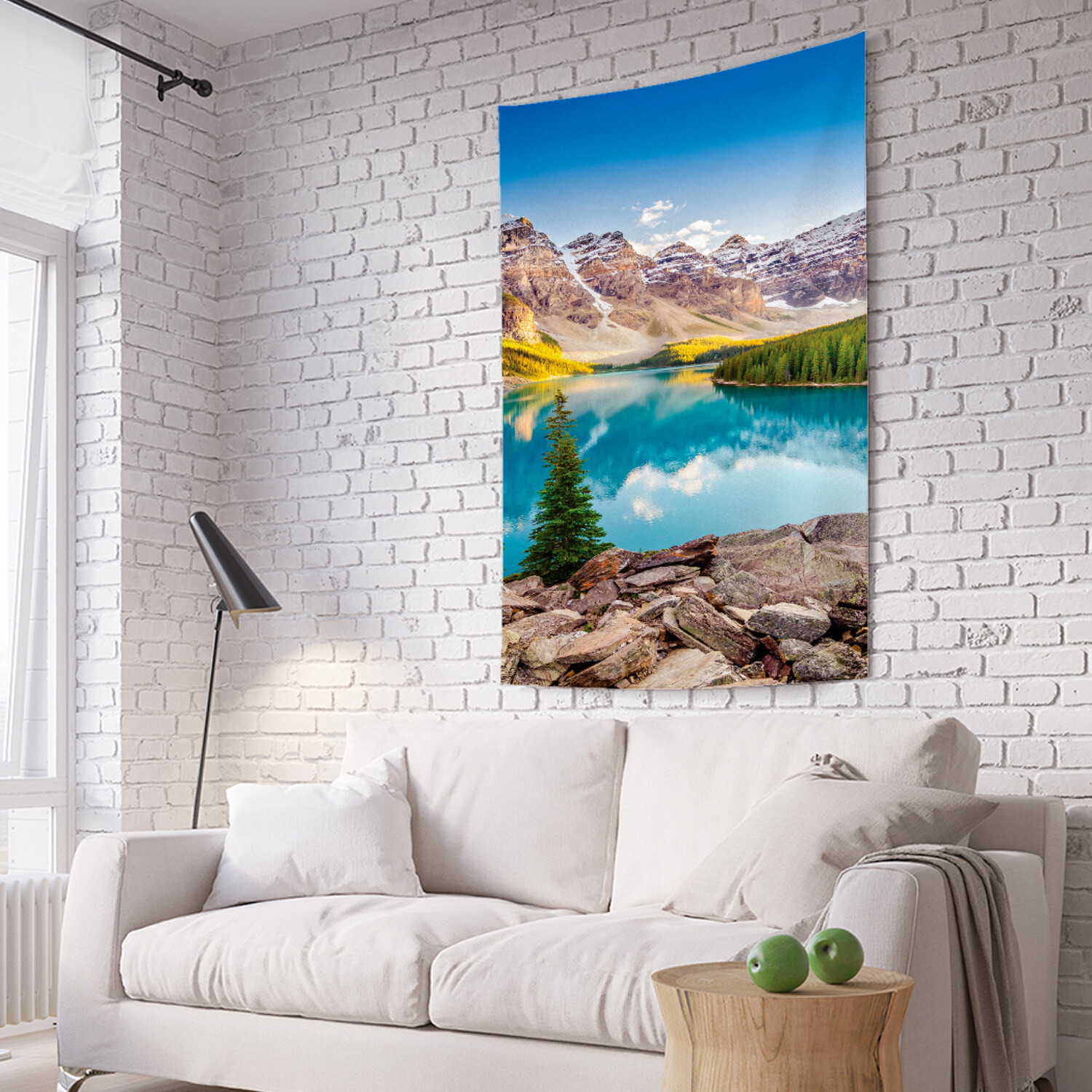 

Вертикальное фотопанно на стену JoyArty Хрустальная река возле гор 150x200 см, Хрустальная река возле гор
