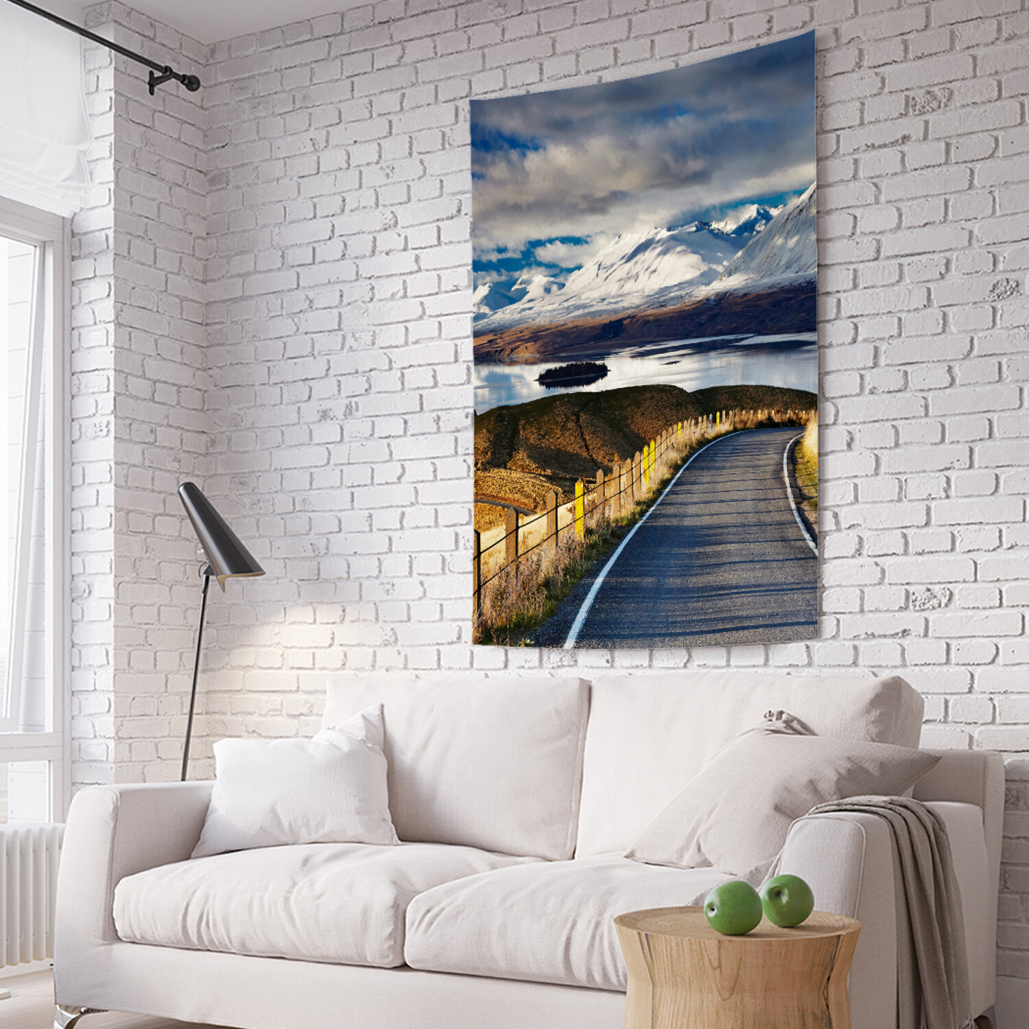 

Вертикальное фотопанно на стену JoyArty Дорога вокруг гор 150x200 см, Дорога вокруг гор