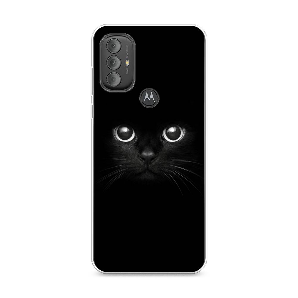 Чехол Awog на Motorola Moto G Power 2022 Взгляд черной кошки