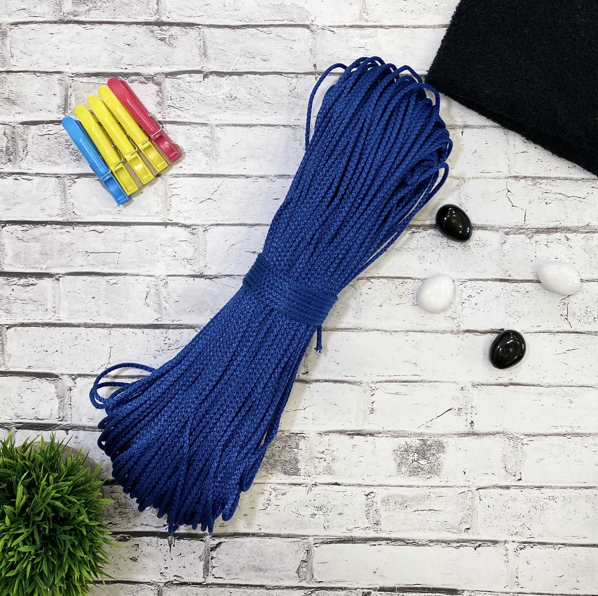 Бельевая веревка Osttex 4мм 100м ШПТ темно-синий