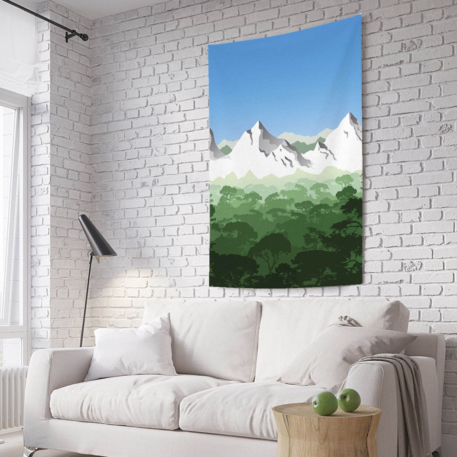 

Вертикальное фотопанно на стену JoyArty Белеющие горы 150x200 см, Белеющие горы
