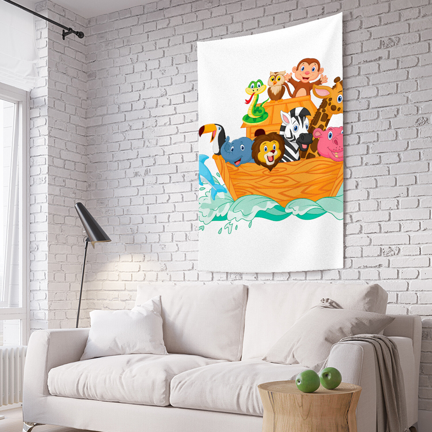 

Вертикальное фотопанно на стену JoyArty Веселые звери на ковчеге 150x200 см, Веселые звери на ковчеге