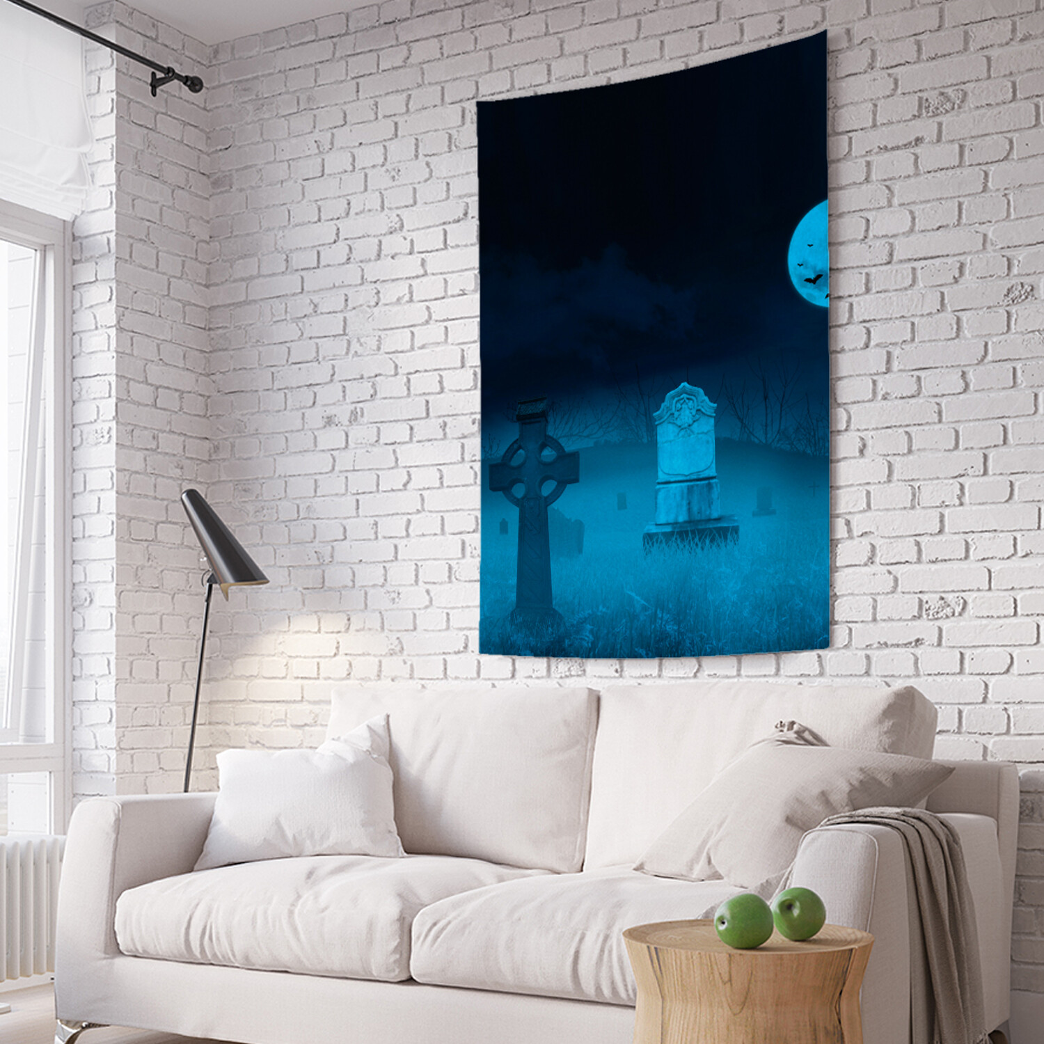 

Вертикальное фотопанно на стену JoyArty Лунное кладбище 150x200 см, Лунное кладбище