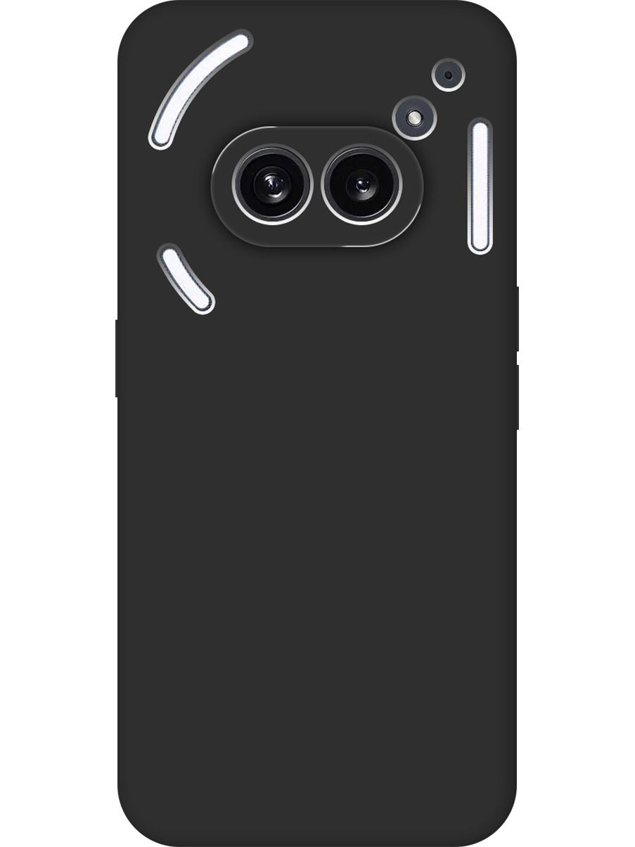 

Силиконовый чехол на Nothing Phone (2a) матовый черный, 782627613