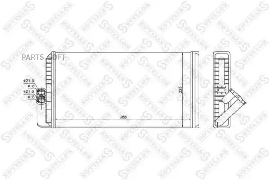 

STELLOX Радиатор печки STELLOX 1035234sx