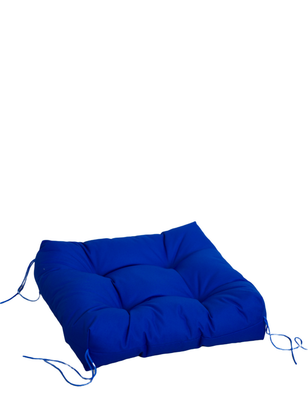 фото Подушка для дома и сада bio-textiles "лофт" синяя (38*38*8)