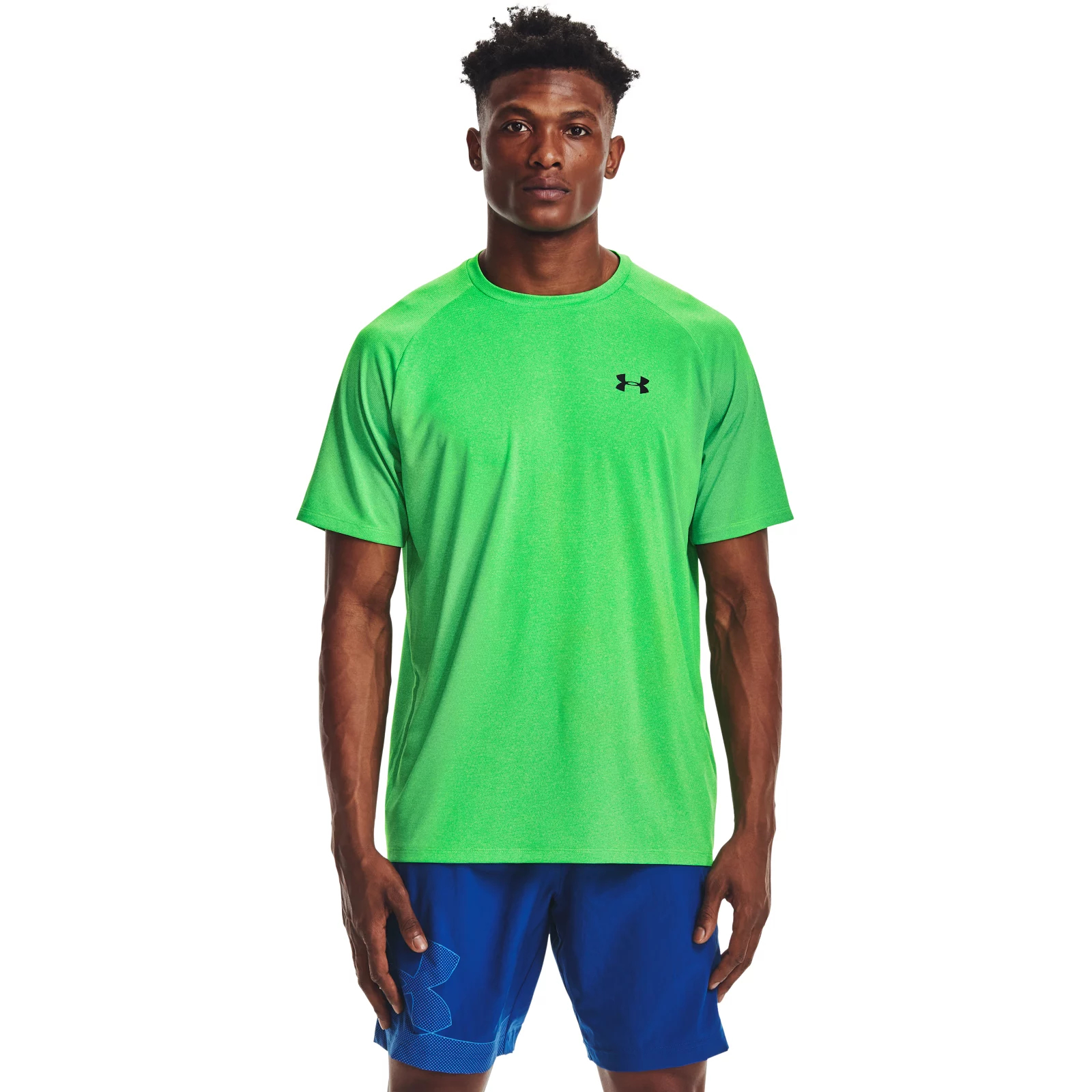 фото Футболка under armour ua tech 2.0 ss tee novelty цв.зеленый s