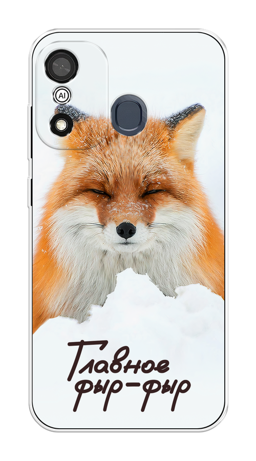 

Чехол на Itel A27 "Снежный фыр-фыр", Оранжевый;белый;коричневый, 3200450-1