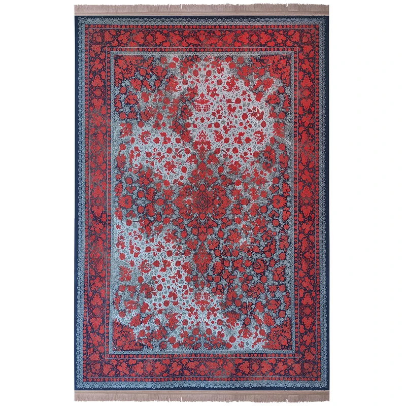 

Ковер Zomorod Carpet Изумруд Мешхед винтажный дизайн афшан темно-синий фон 9182721