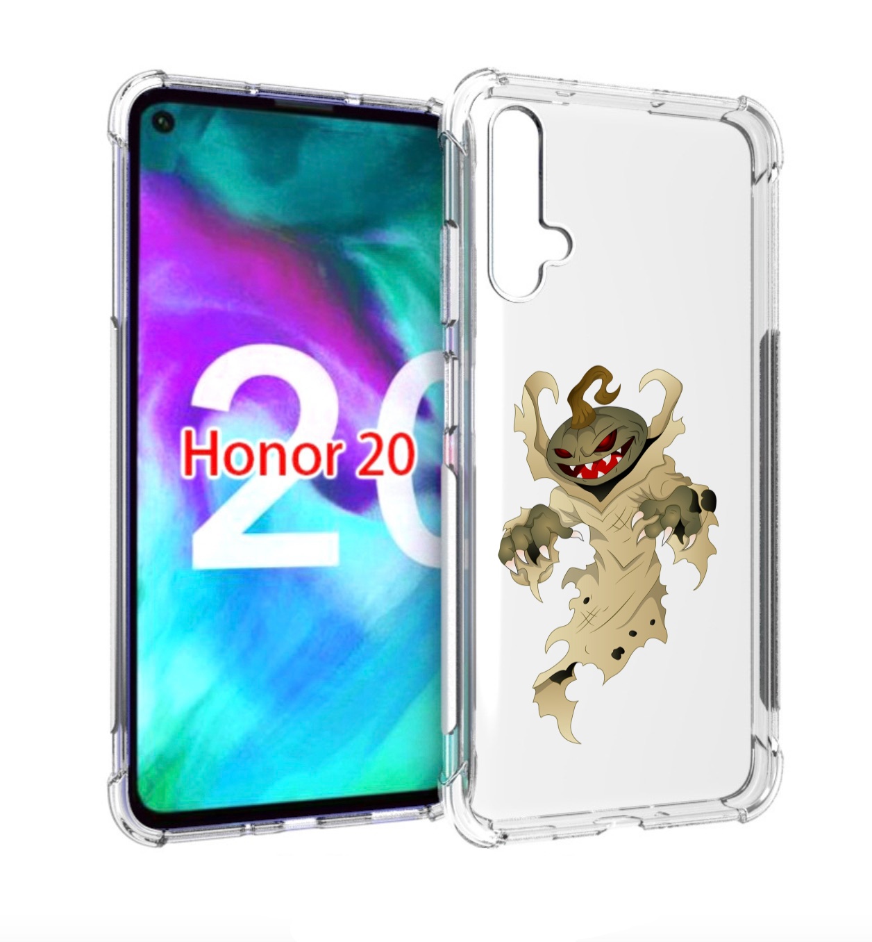 

Чехол бампер MyPads призрак хэллоуина для Honor 20., Прозрачный, Tocco