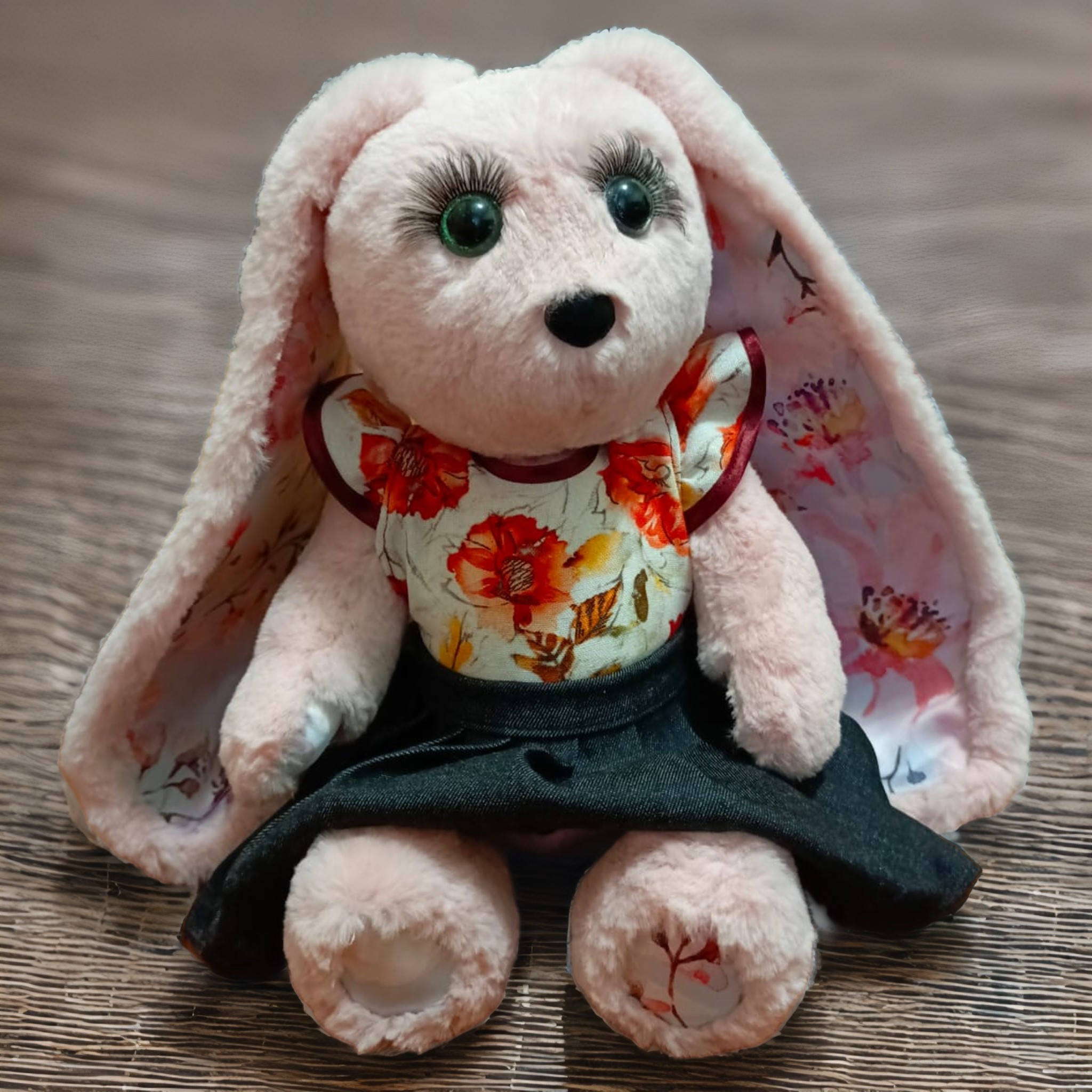 

Мягкая плюшевая Зайка MINK, Розовый