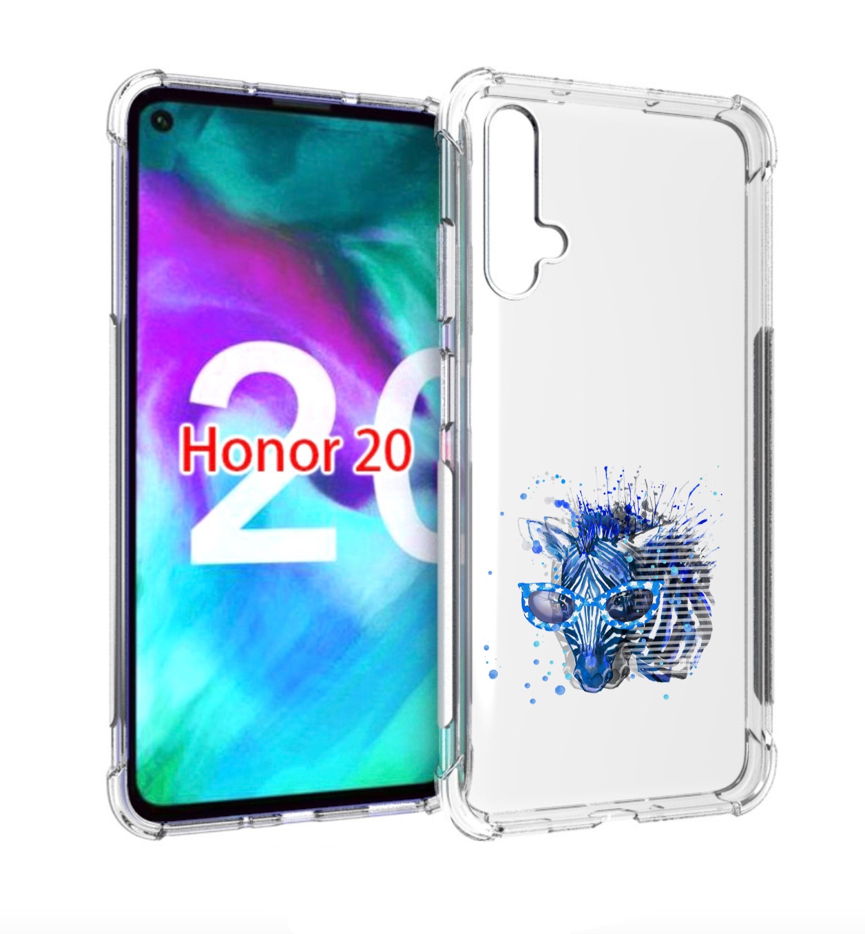 

Чехол бампер MyPads расплывчатая зебра для Honor 20., Прозрачный, Tocco