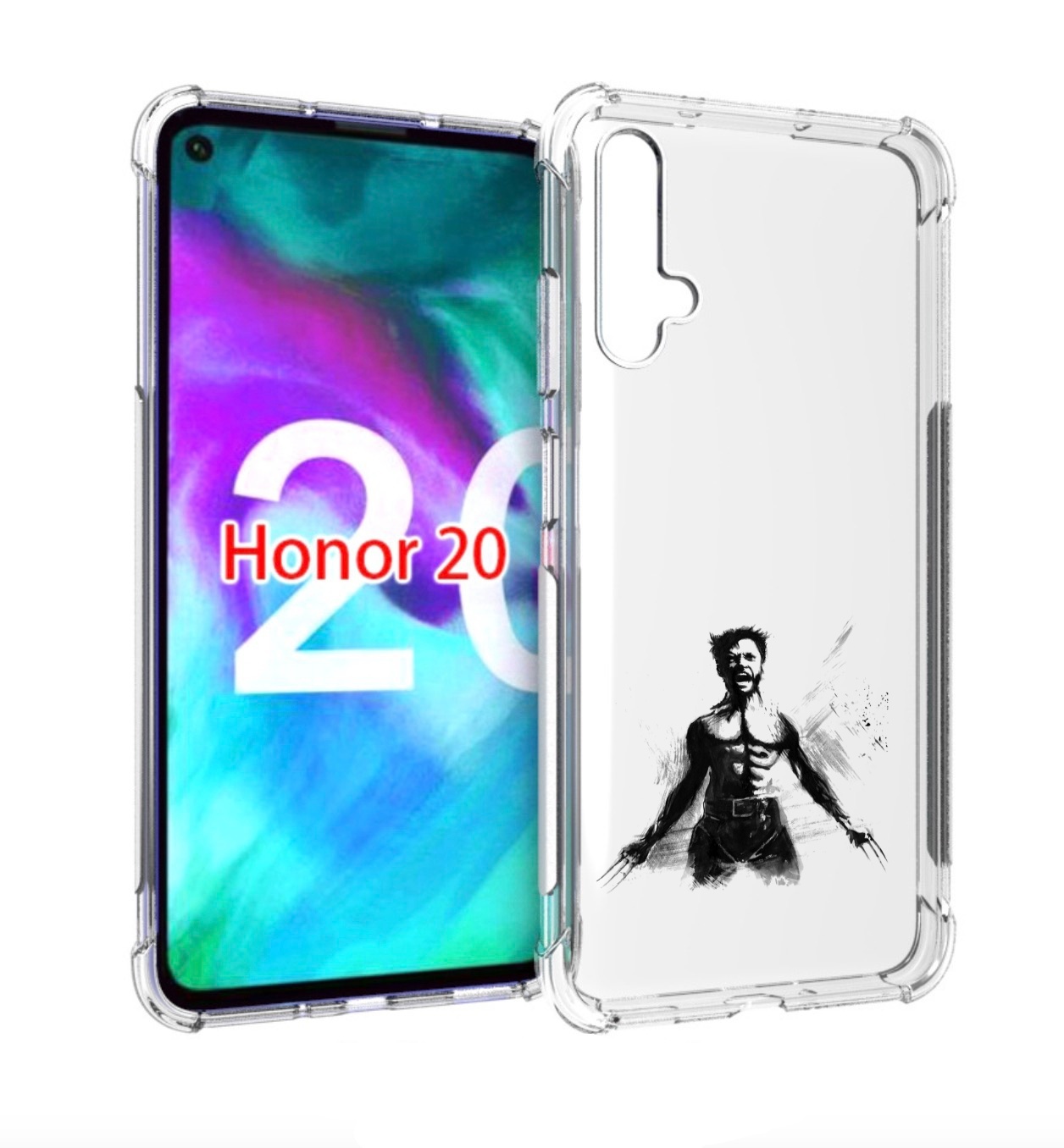

Чехол бампер MyPads росомаха для Honor 20., Прозрачный, Tocco