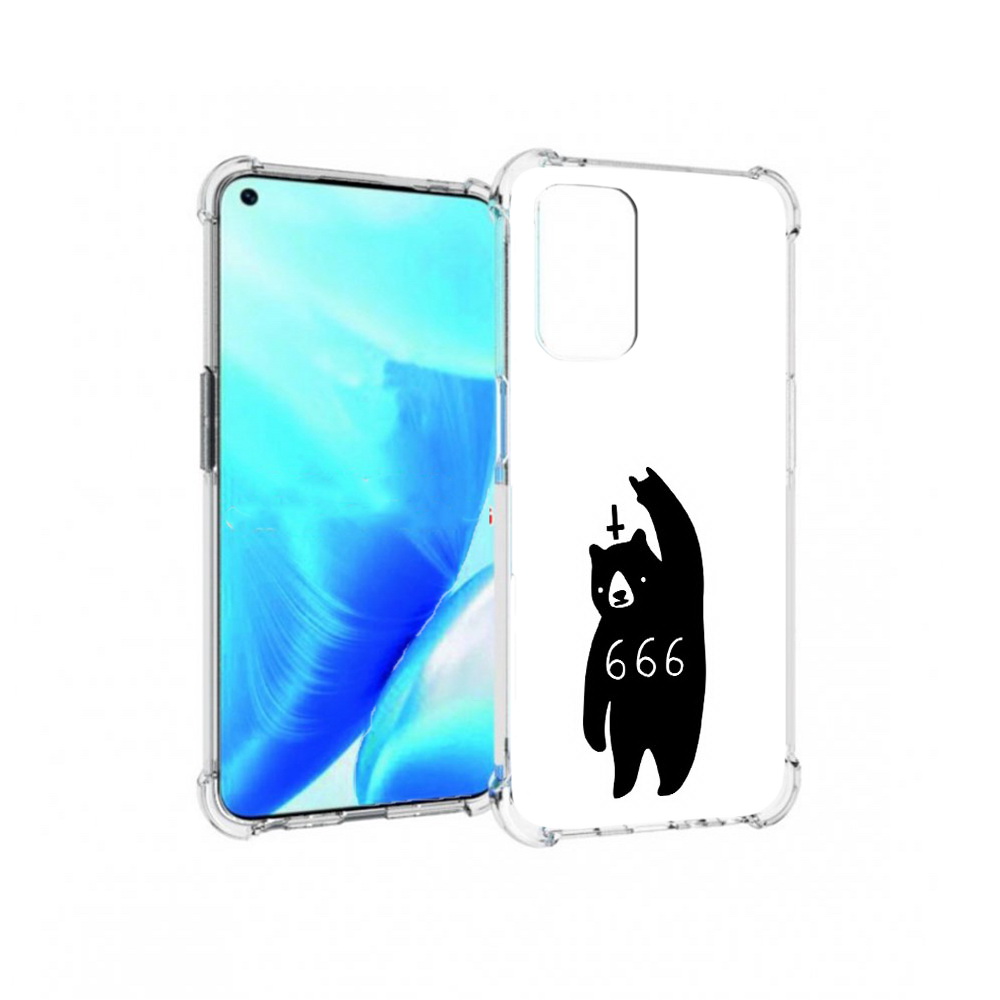 

Чехол MyPads Tocco для OnePlus Nord N200 5G медведь 666 (PT227046.132.462), Прозрачный, Tocco