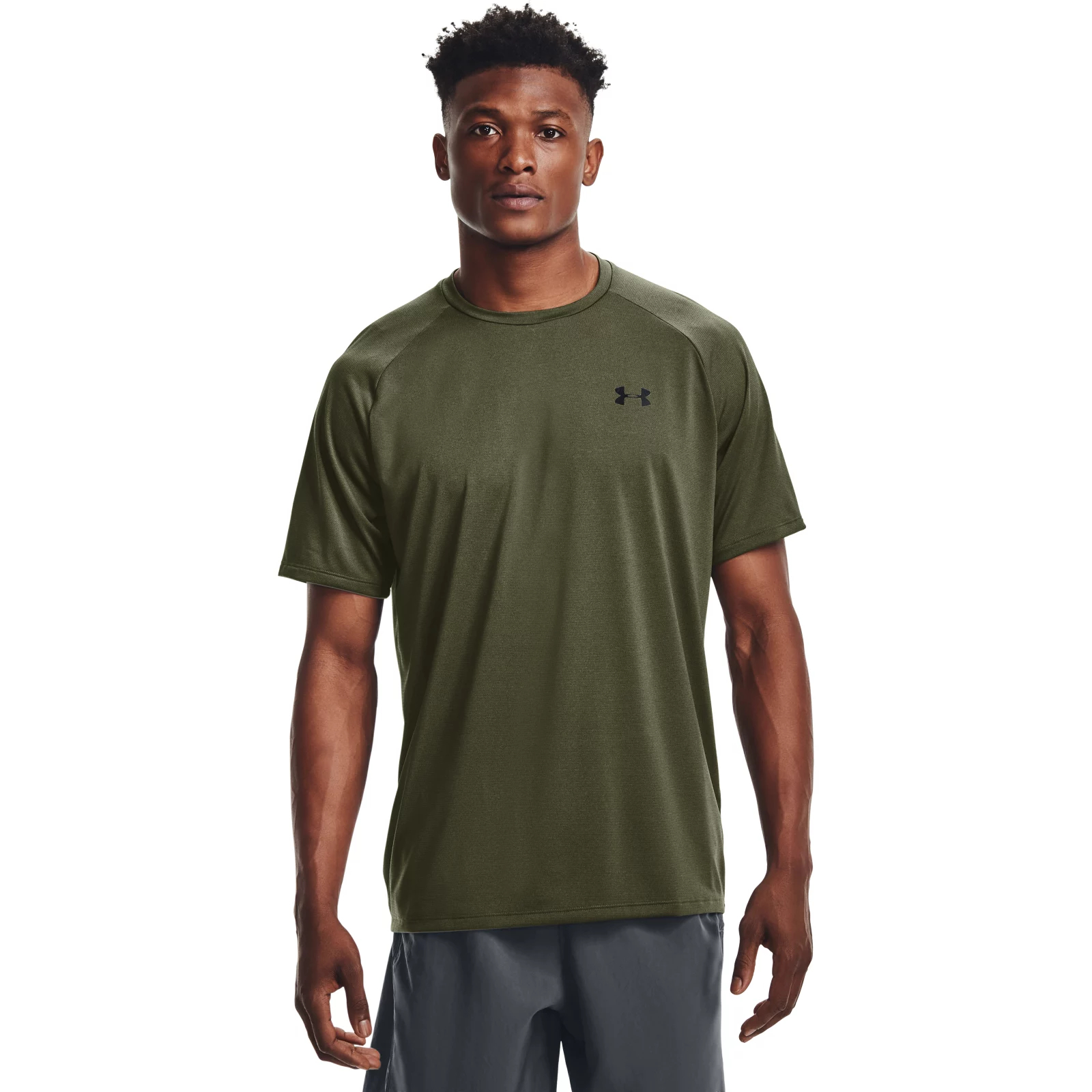 фото Футболка under armour ua tech 2.0 ss tee novelty цв.зеленый l