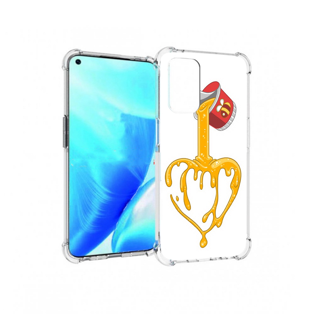 

Чехол MyPads Tocco для OnePlus Nord N200 5G медовое сердце (PT227046.132.471), Прозрачный, Tocco