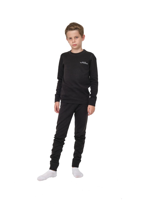Термобелье детское комплект KATRAN Умка черный, черный, 128
