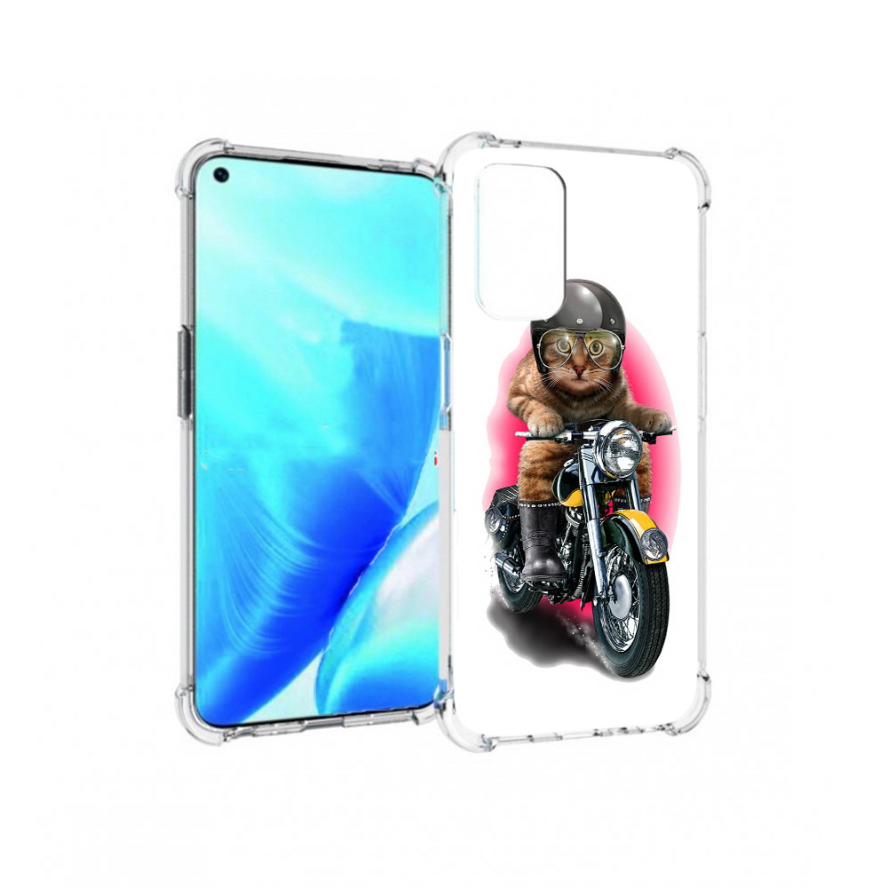 

Чехол MyPads Tocco для OnePlus Nord N200 5G мото-кот (PT227046.132.485), Прозрачный, Tocco