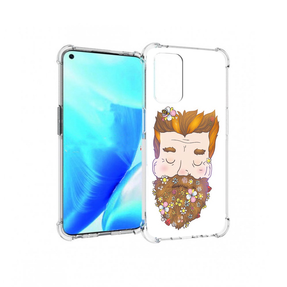 

Чехол MyPads Tocco для OnePlus Nord N200 5G мужчина с цветами в бороде (PT227046.132.489), Прозрачный, Tocco