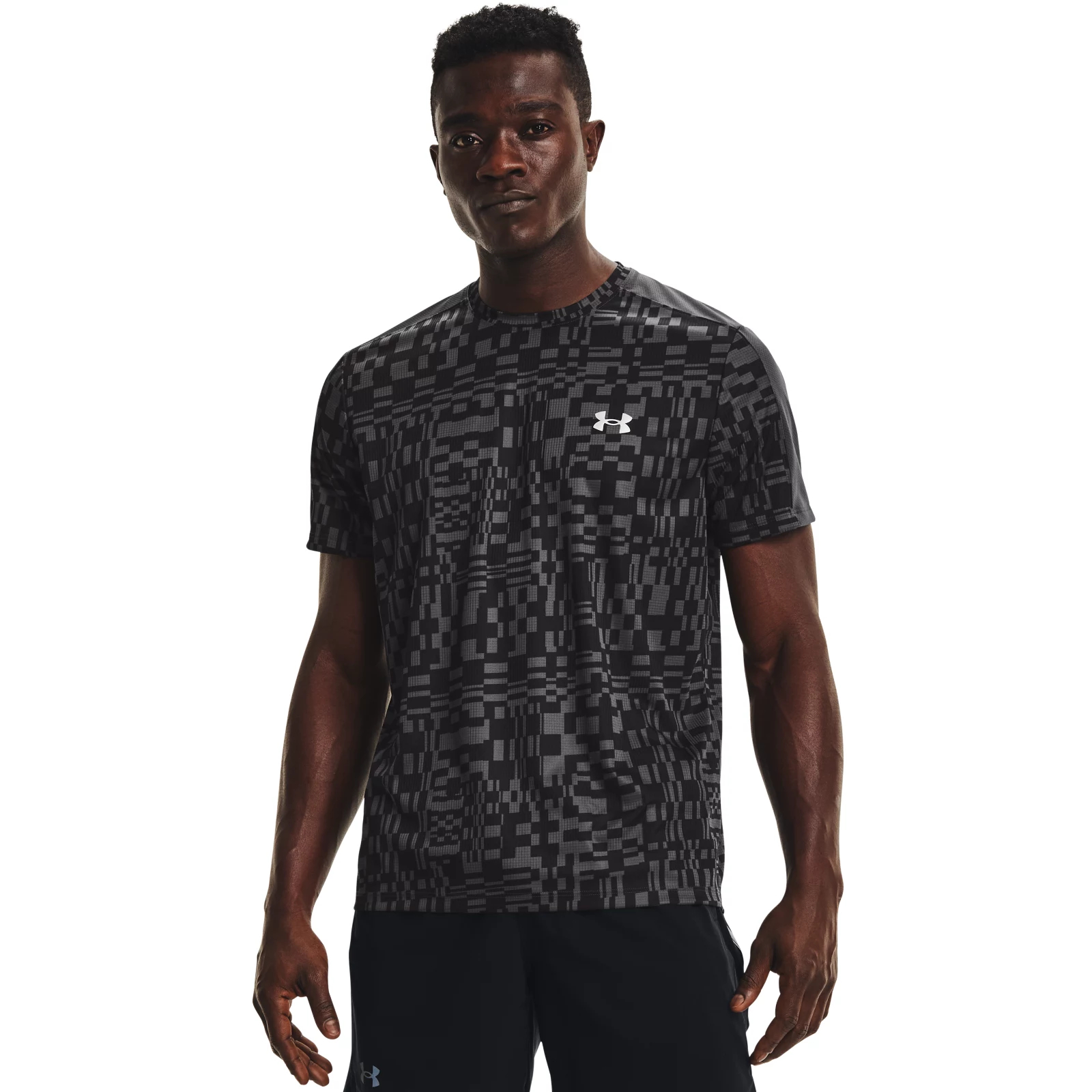 фото Футболка under armour speed stride printed ss цв.серый l