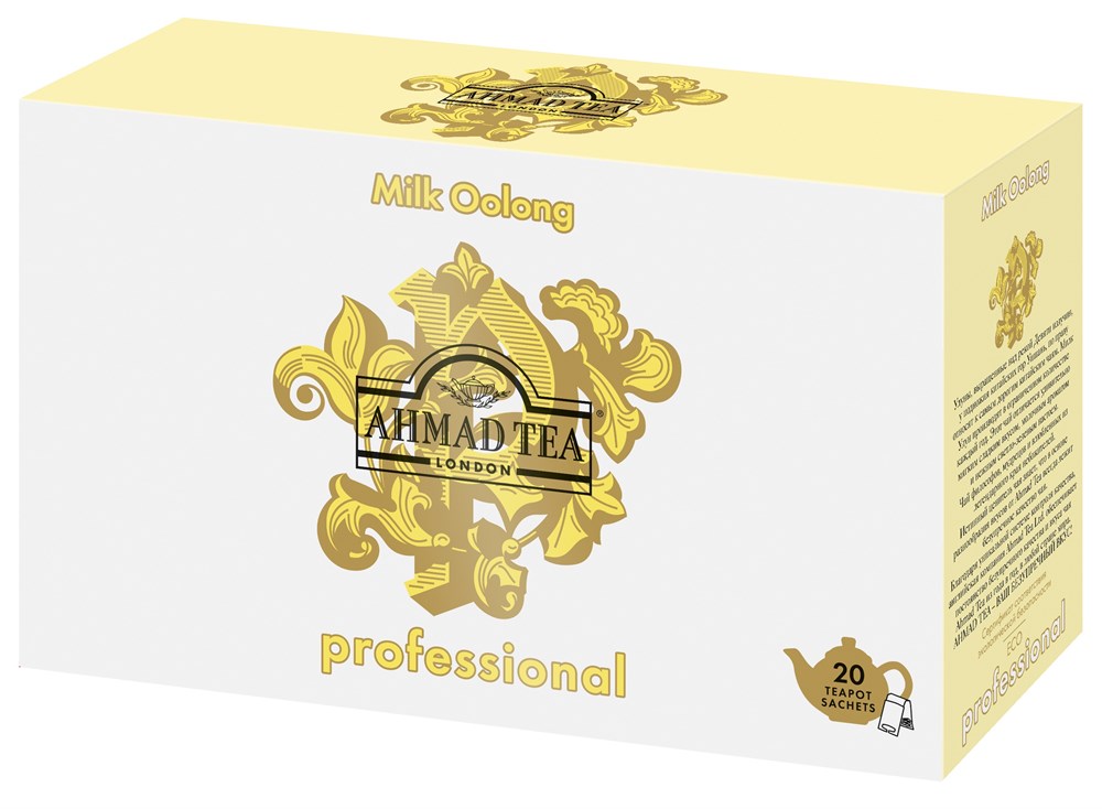 фото Чай "ahmad tea","professional", милк улун, листовой, в пакетиках для чайников, 20х5г