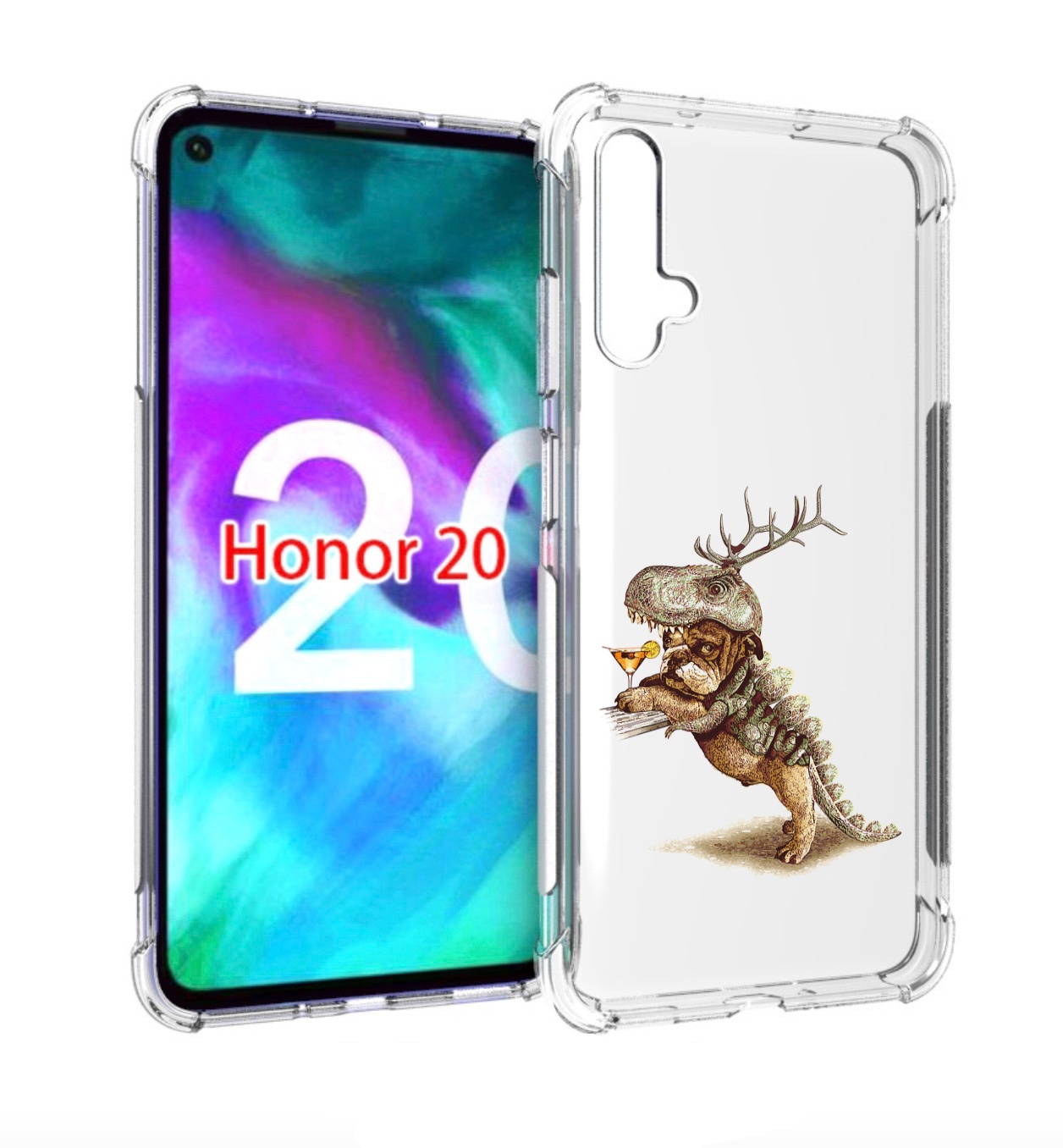 

Чехол бампер MyPads тематическая вечеринка для Honor 20., Прозрачный, Tocco
