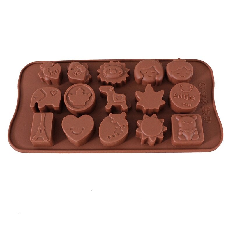 Силиконовая форма для шоколада, желе и карамели Детские игрушки, 15 ячеек