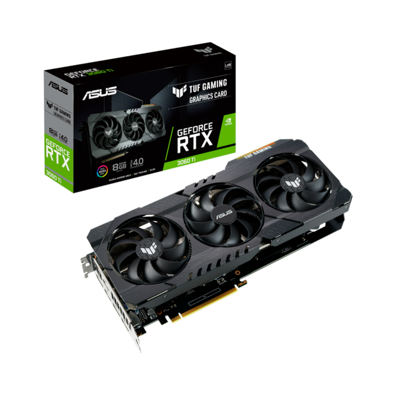 фото Видеокарта asus nvidia geforce rtx 3060 ti (tuf-rtx3060ti-8g-v2-gaming)