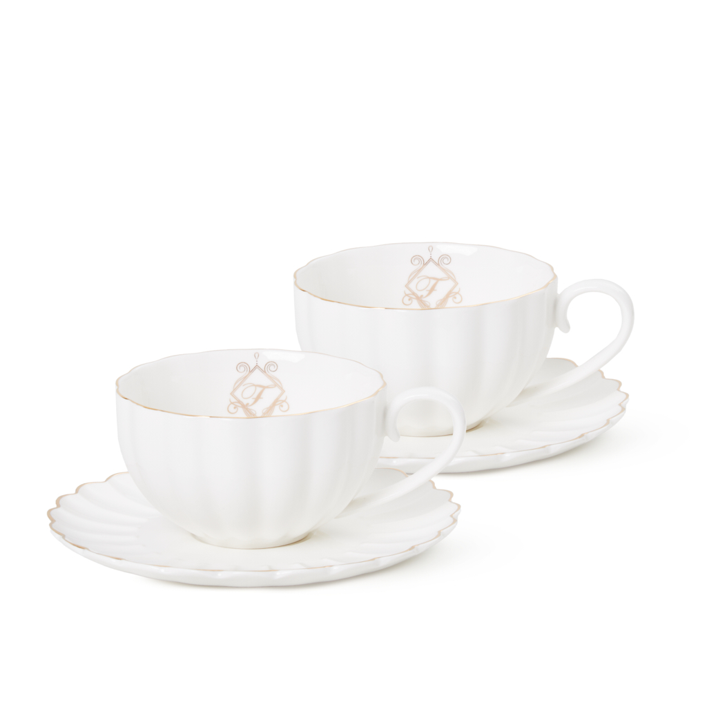 

Чашки с блюдцами 200 мл / 4 пр. Royal (фарфор), Белый