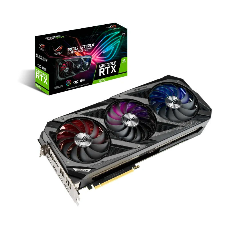 фото Видеокарта asus nvidia geforce rtx 3070 (rog-strix-rtx3070-o8g-v2-gaming)