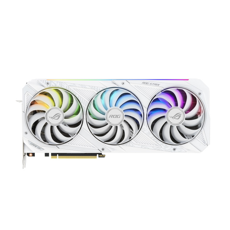 фото Видеокарта asus rog strix rtx3080 v2 lhr (rog-strix-rtx3080-o10g-white-v2)