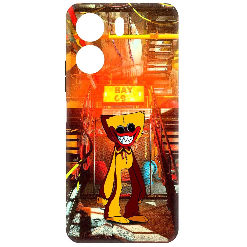 

Чехол-накладка Krutoff Soft Case Хаги Ваги Желтый для Xiaomi Redmi 13C черный