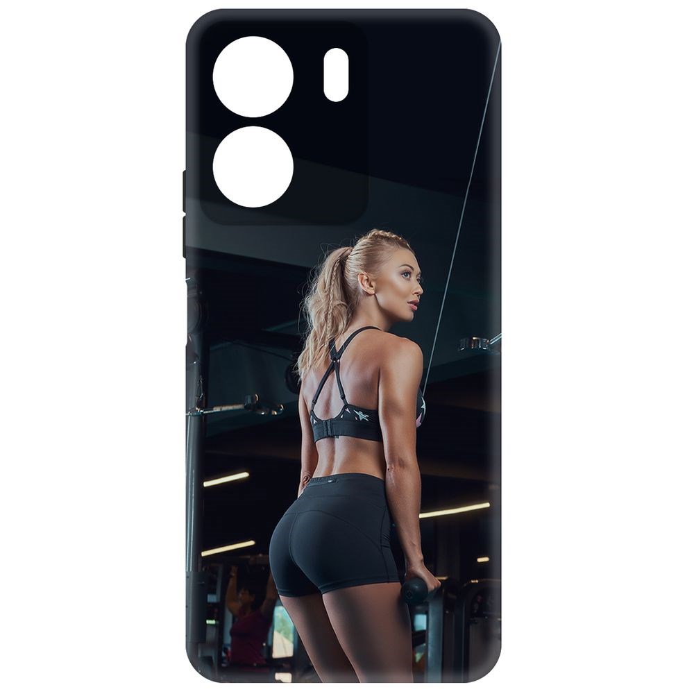 

Чехол-накладка Krutoff Soft Case Шорты женские для Poco C65 черный