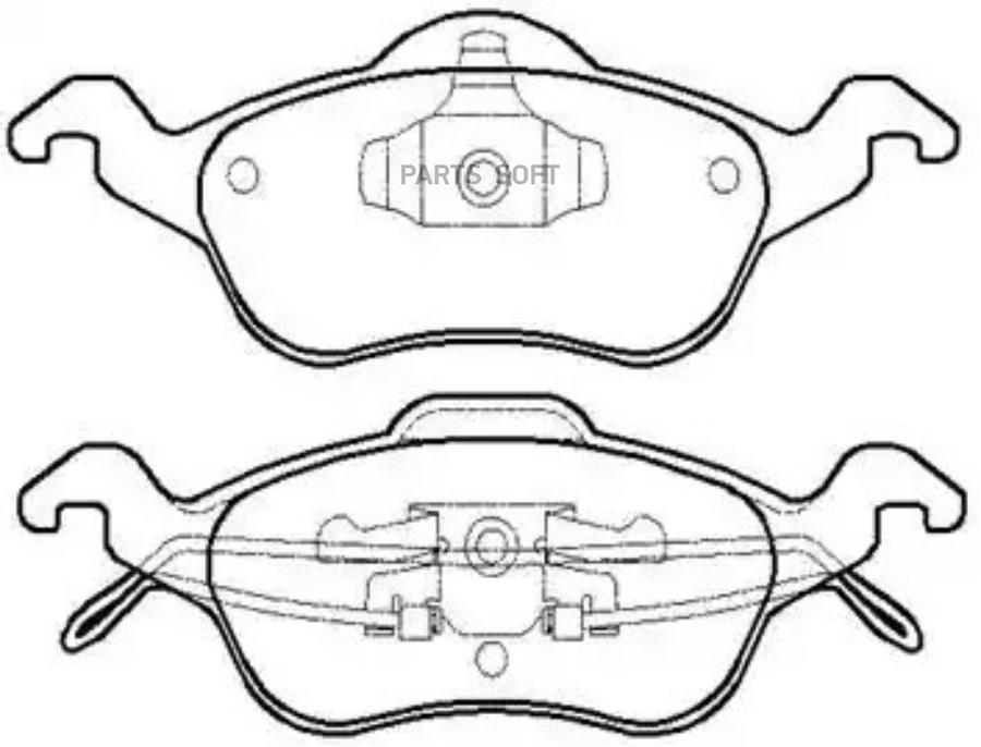 

Колодки Тормозные Дисковые Ford: Focus 98- HSB HP5120