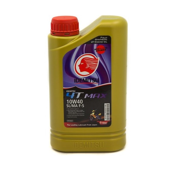 фото Масло моторное синтетическое 1 л idemitsu 4t 10w40 sl/ма fully-synthetic. синтетическое ма