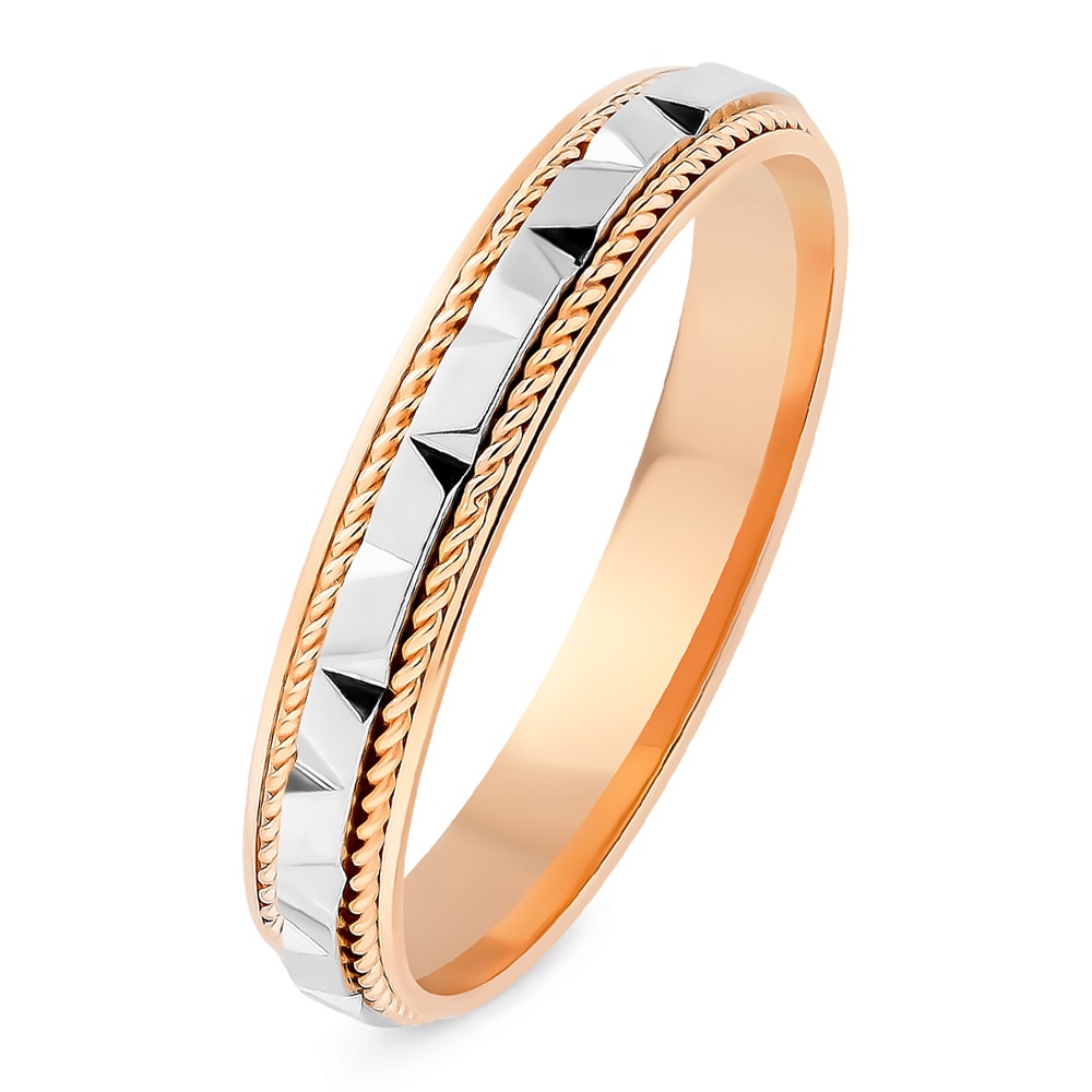 

Кольцо обручальное из комбинированного золота р. , 585Gold 699000263, 699000263