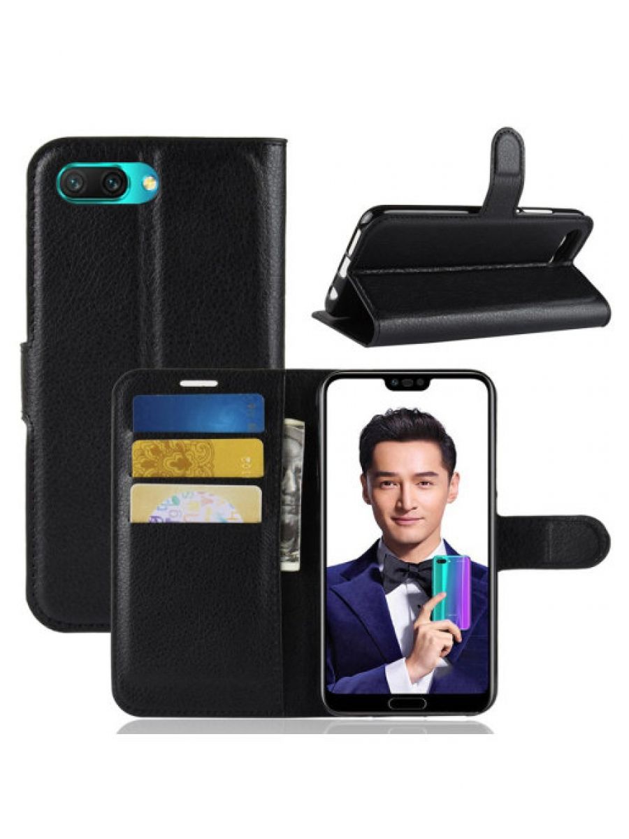 

Чехол Wallet для смартфона Honor 10 черный