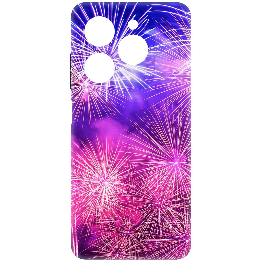 

Чехол-накладка Krutoff Soft Case Салют для TECNO Spark 20 Pro черный