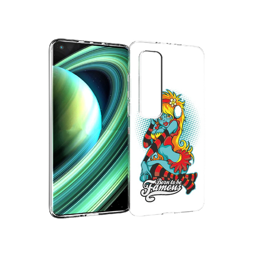 

Чехол MyPads Tocco для Xiaomi Mi 10 Ultra нарисованная девушка в наушниках, Прозрачный, Tocco