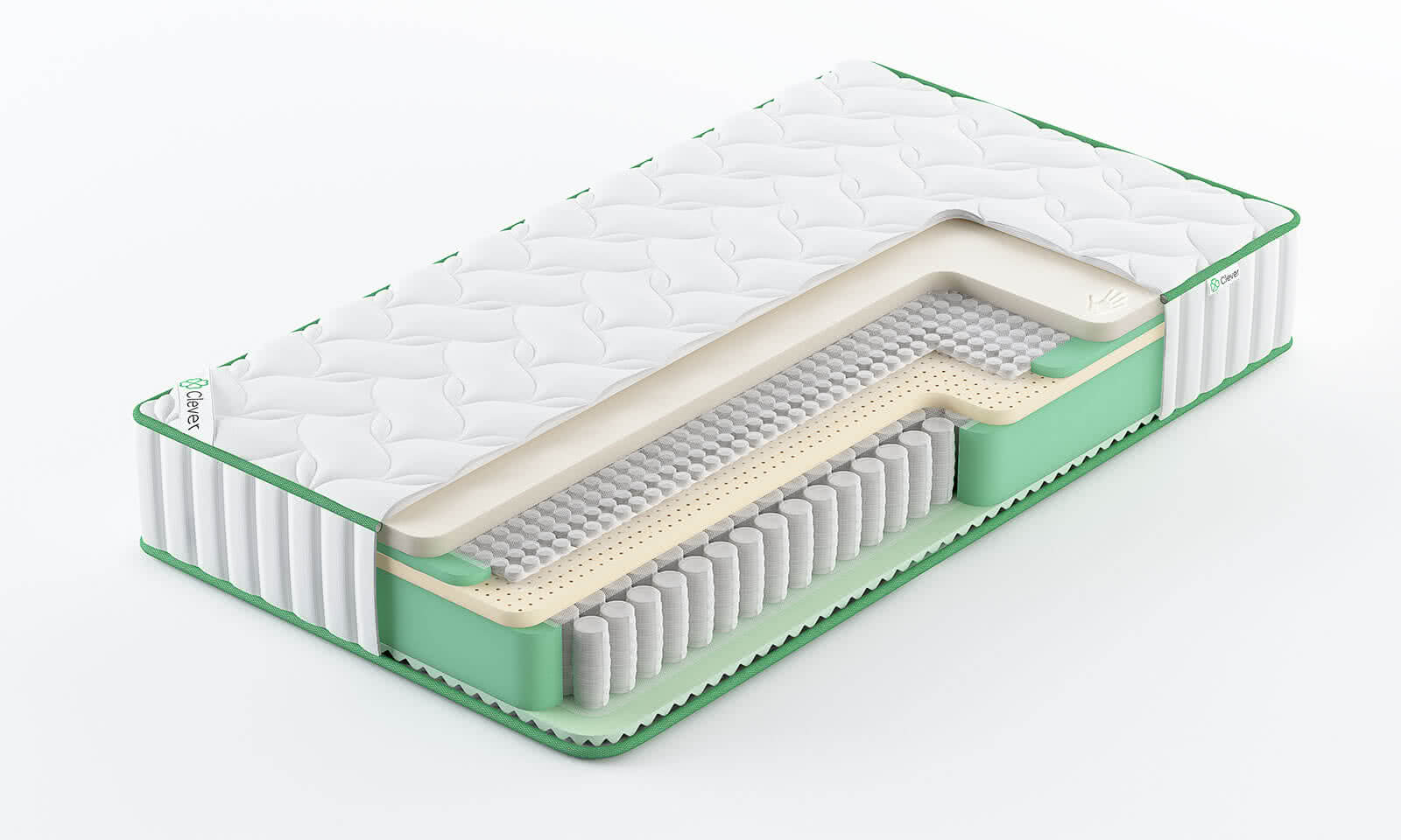 

Матрас Clever HybridTouch Max Soft 120x145, Белый, HybridTouch Max Soft