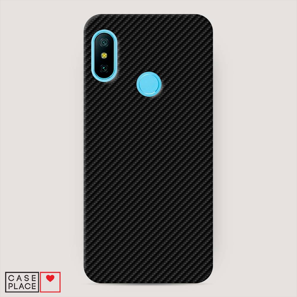 

Пластиковый чехол "Черный карбон" на Xiaomi Redmi 6 Plus, 33920-2