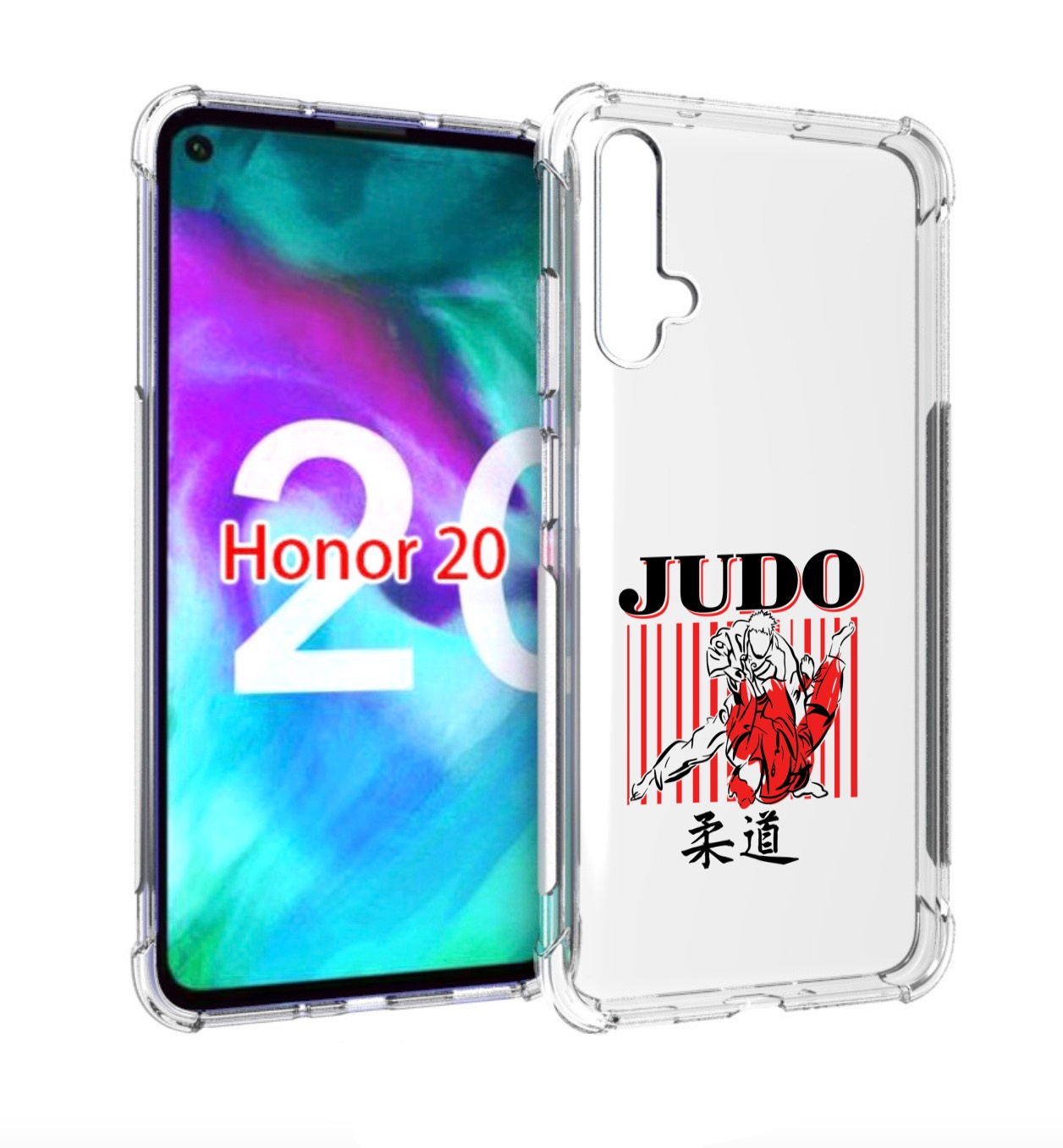 

Чехол бампер MyPads Дзюдо для Honor 20., Прозрачный, Tocco