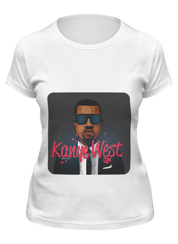 

Футболка женская Printio Kanye west белая M, Белый, Kanye west