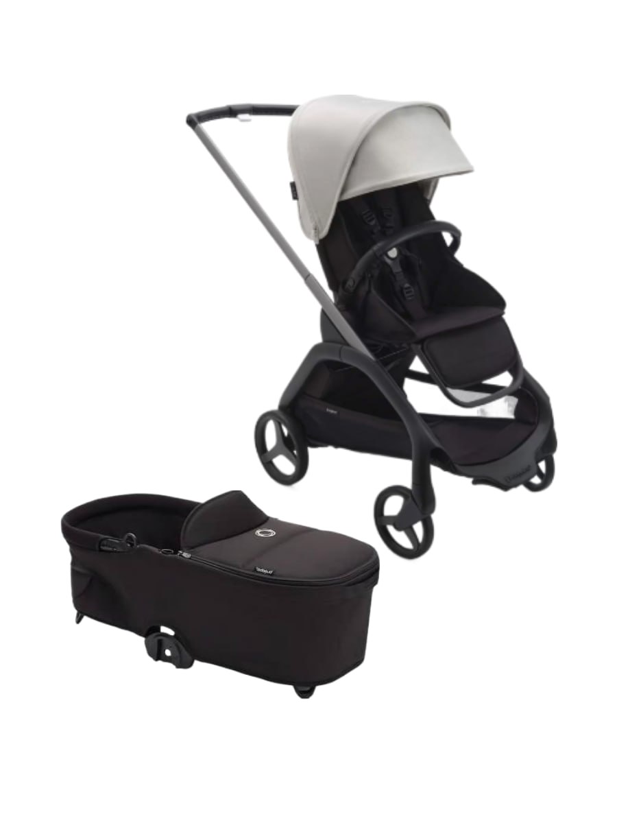 Коляска 3 в 1 Bugaboo Dragonfly Graphite/MidnightBlack/MistyWhite + люлька bugaboo Black